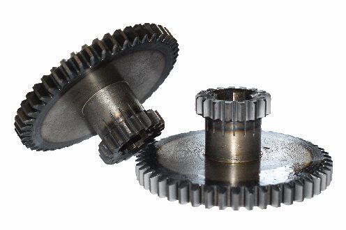 Engrenagens de dentes rectos duplos